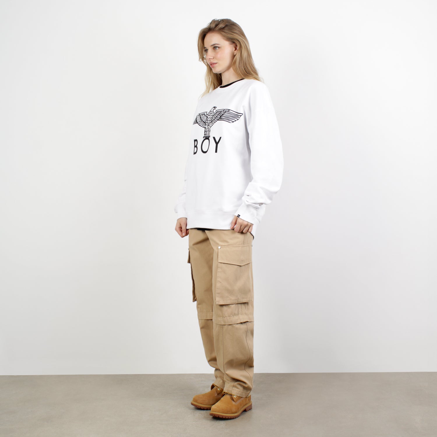 BOY EAGLE SWEATSHIRT - WHITE | BOY-London.com – BOY London