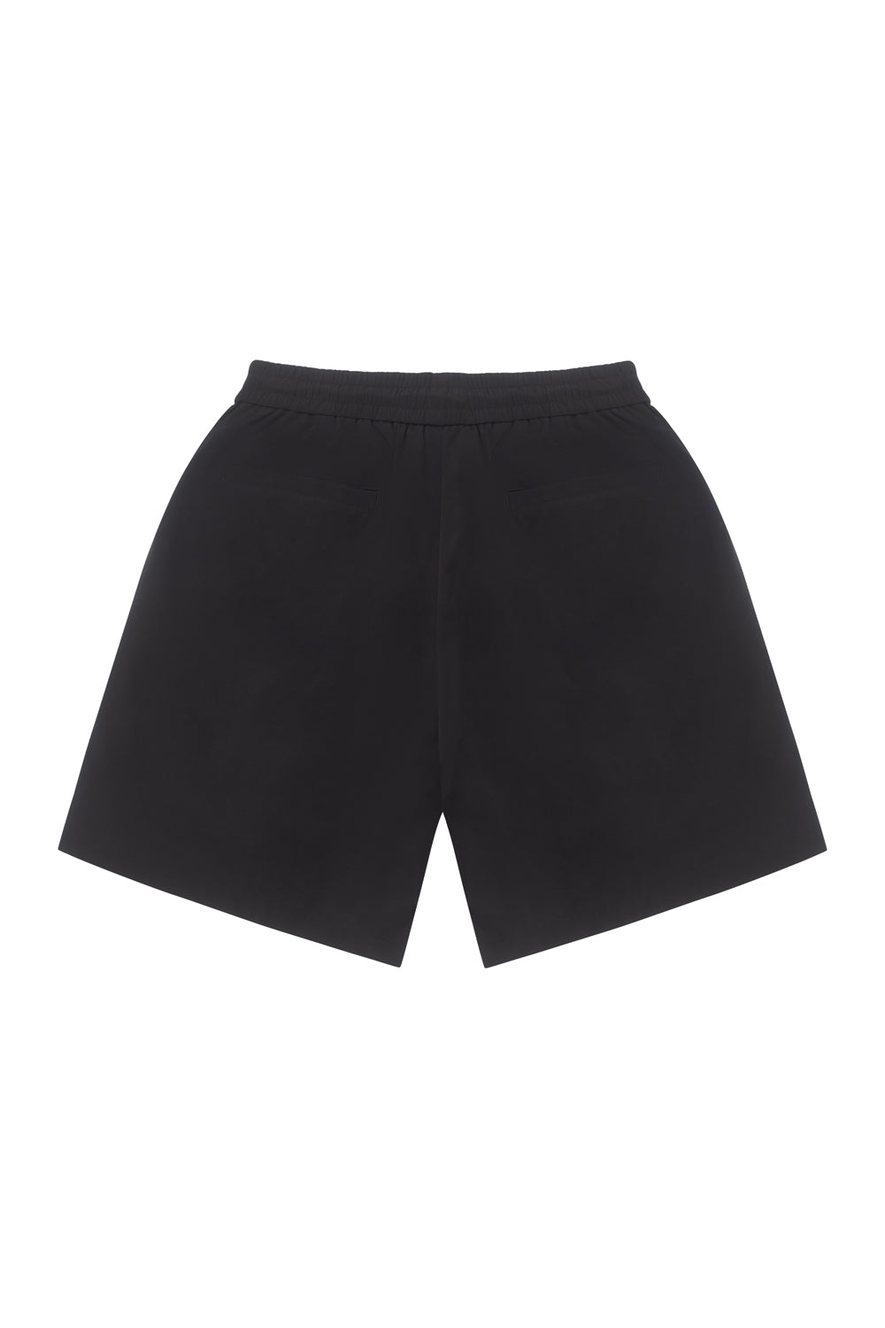 Black shorts on a white background