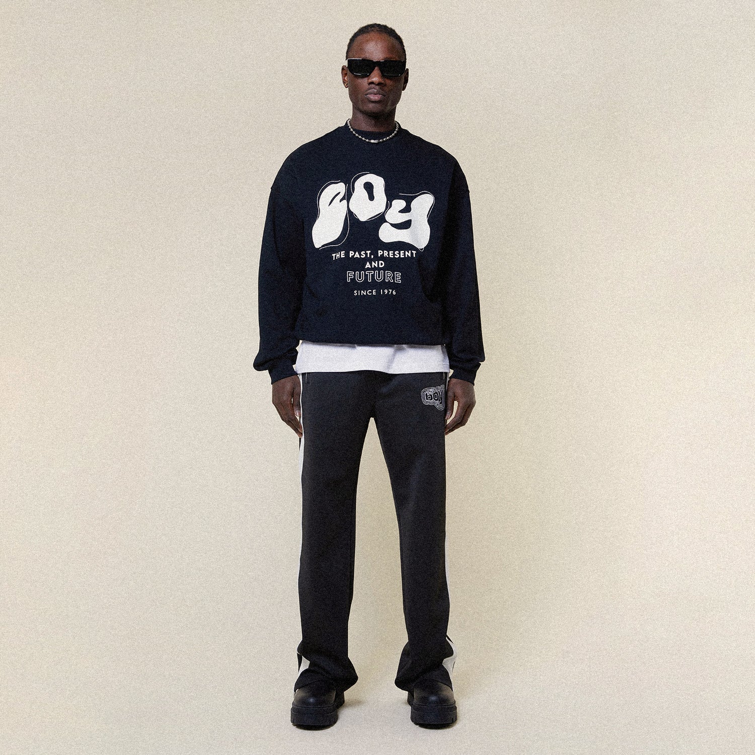 PAST, PRESENT, FUTURE BOY SWEAT – BOY London