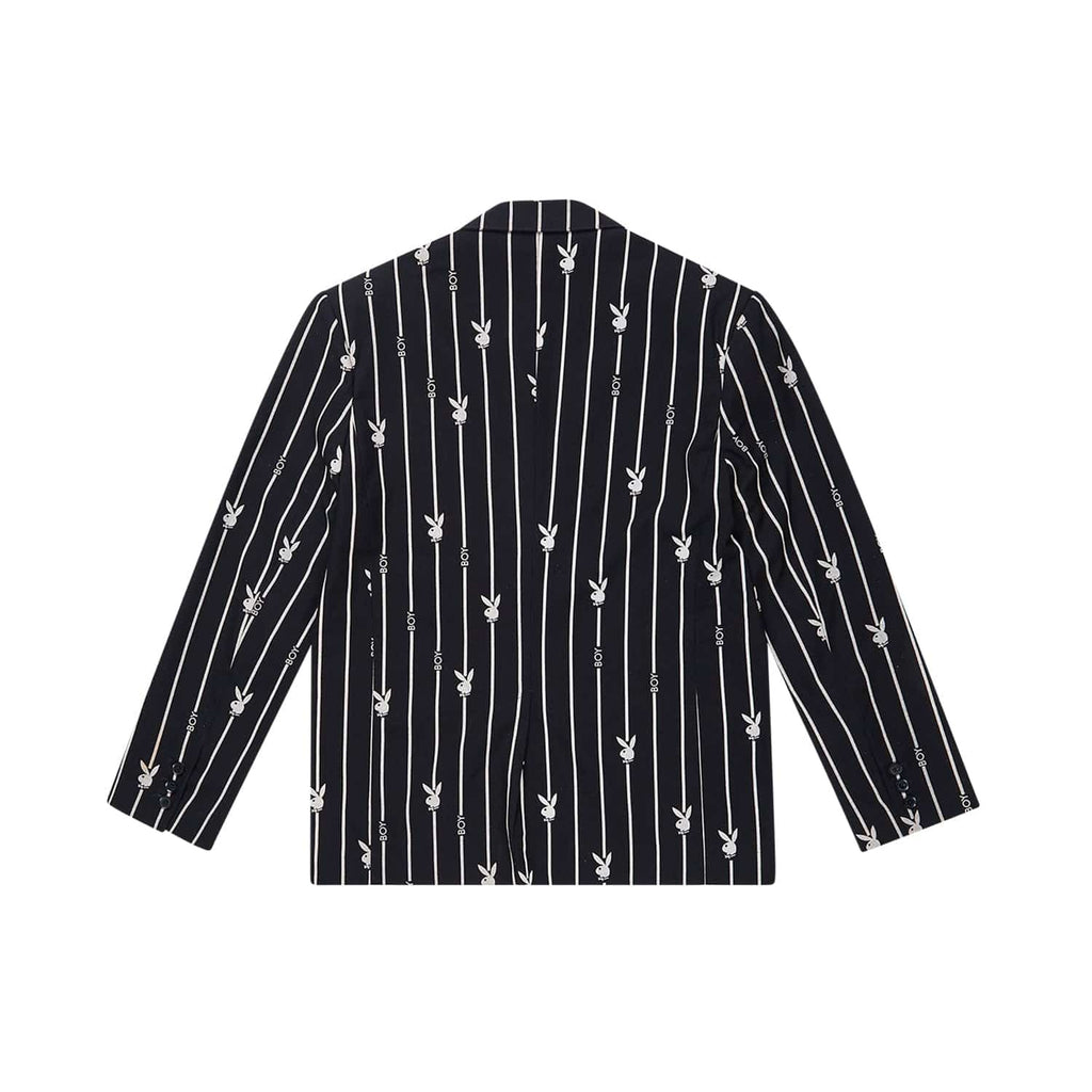 BOY London Black blazer with white patterns on a white background