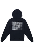 Boy London checkerboard hoodie black