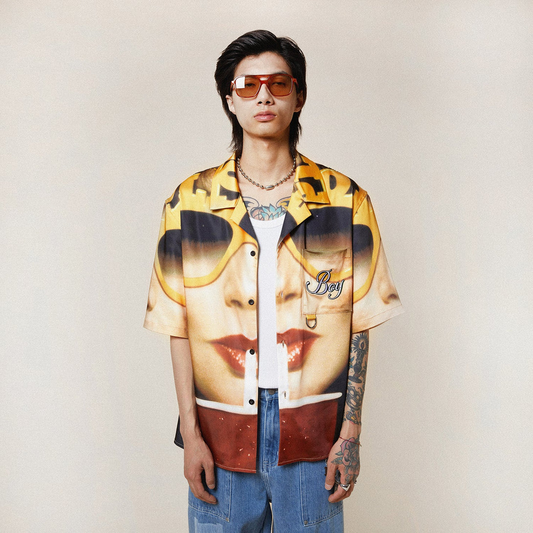 PLAYBOY X BOY COVER RESORT SHIRT - MULTI