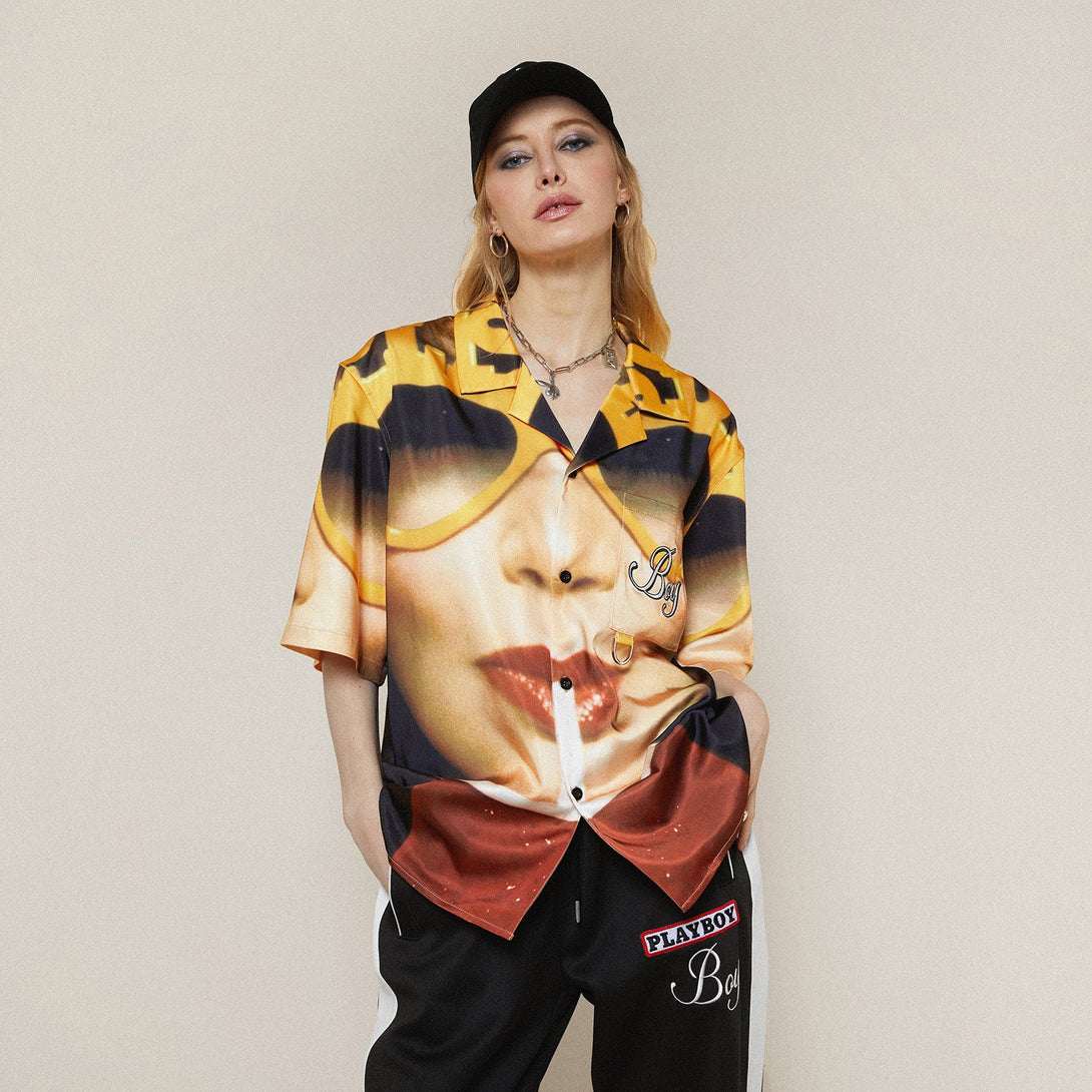 PLAYBOY X BOY COVER RESORT SHIRT - MULTI