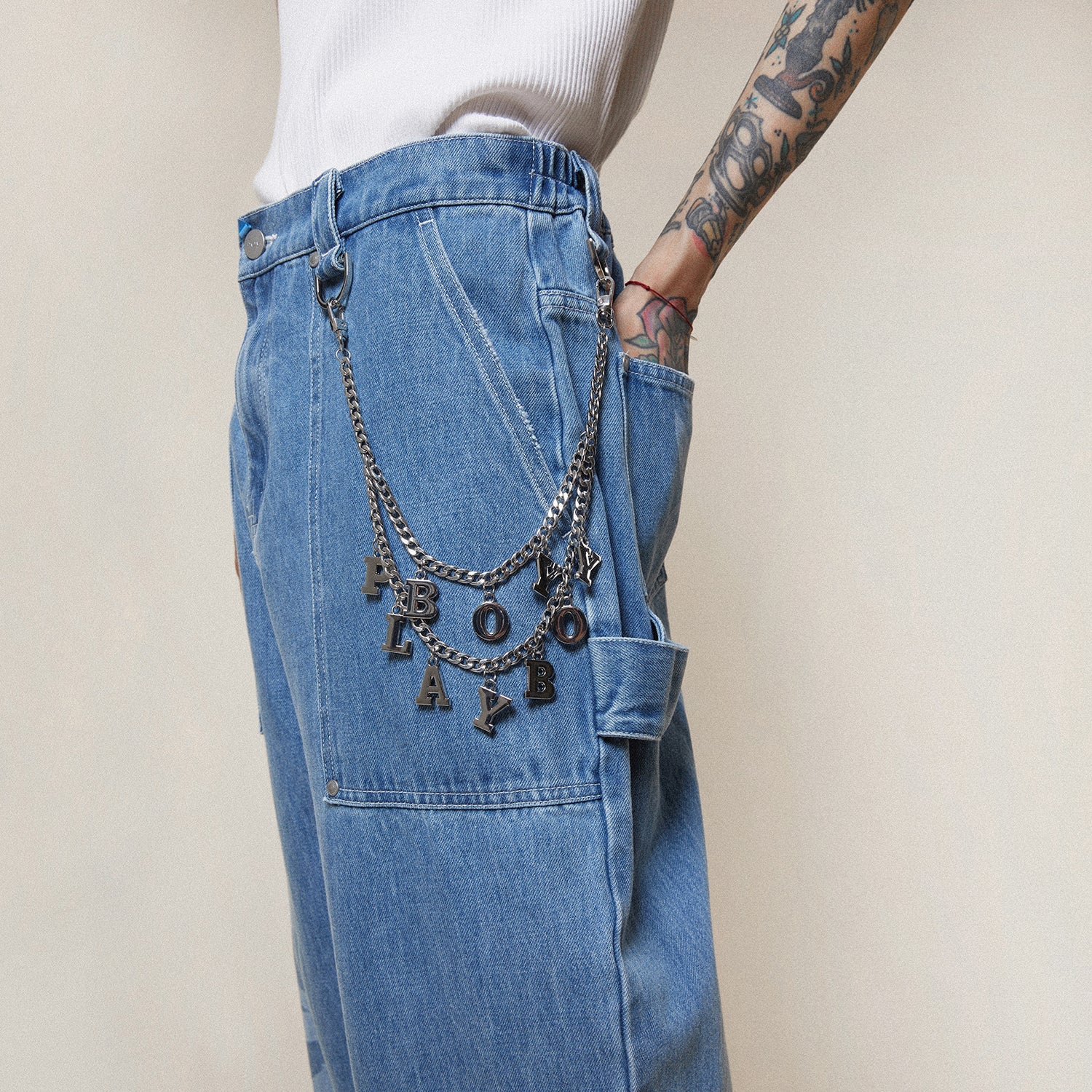 PLAYBOY X BOY JUMBO BUNNY DENIM JEANS – BOY London