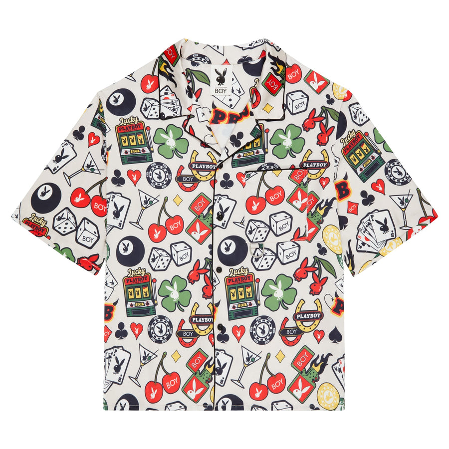PLAYBOY X BOY LAS VEGAS RESORT SHIRT - MULTI