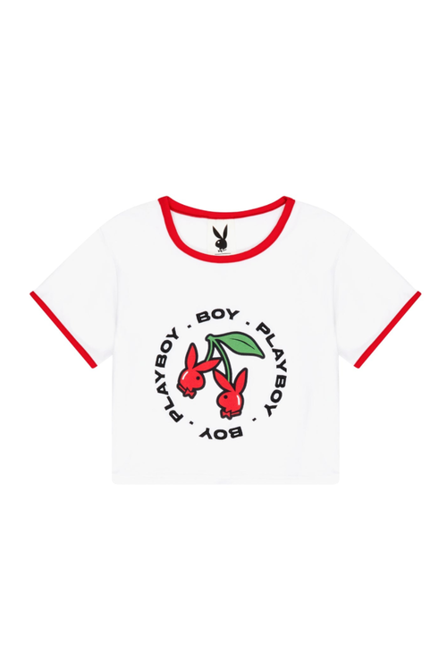 PLAYBOY X BOY DOUBLE CHERRY RINGER T-SHIRT – BOY London