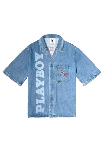 PLAYBOY X BOY JUMBO BUNNY DENIM SHIRT – BOY London