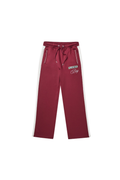 BOY London red trousers on white background
