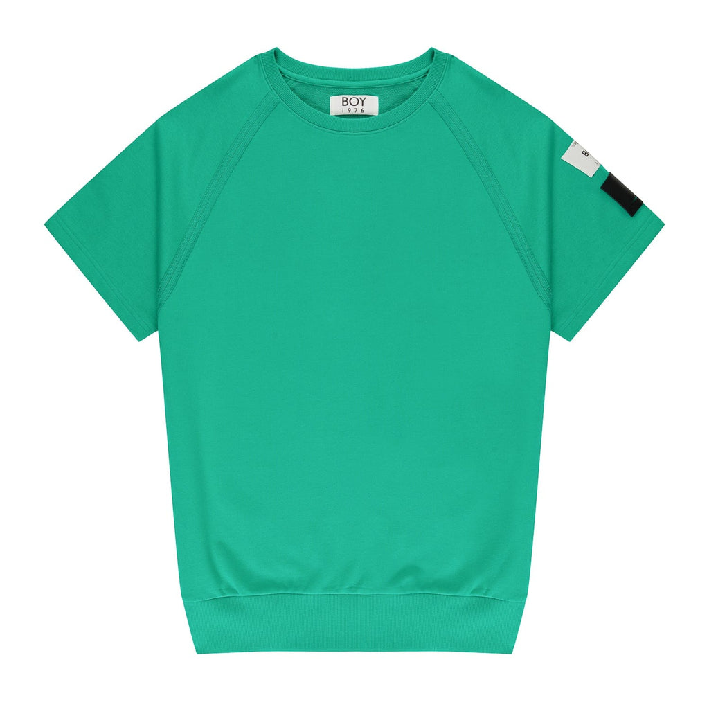 REVERSE SEAM OVERSIZED T-SHIRT - FERN GREEN