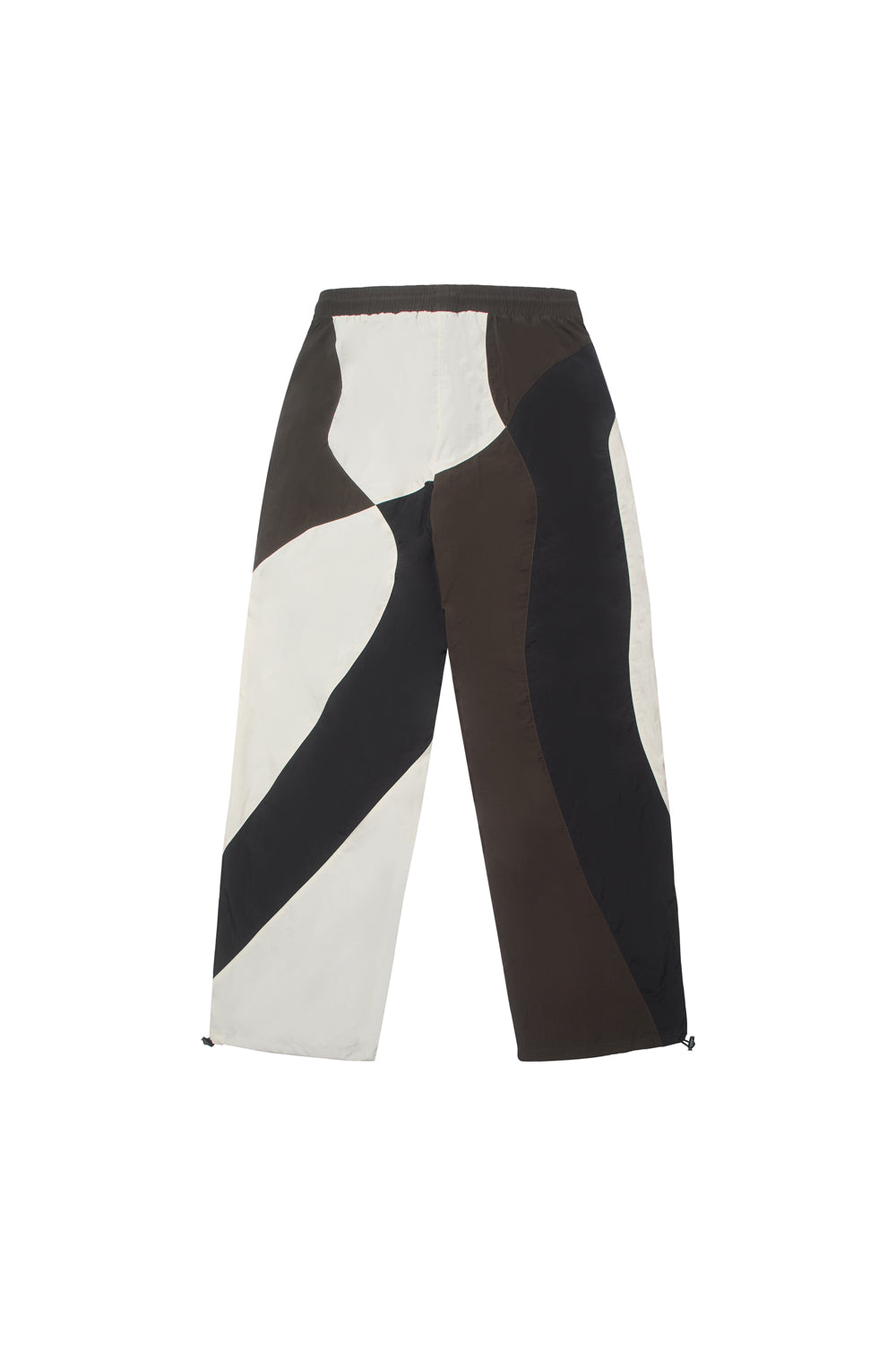 BOY London brown and white pants on a white background