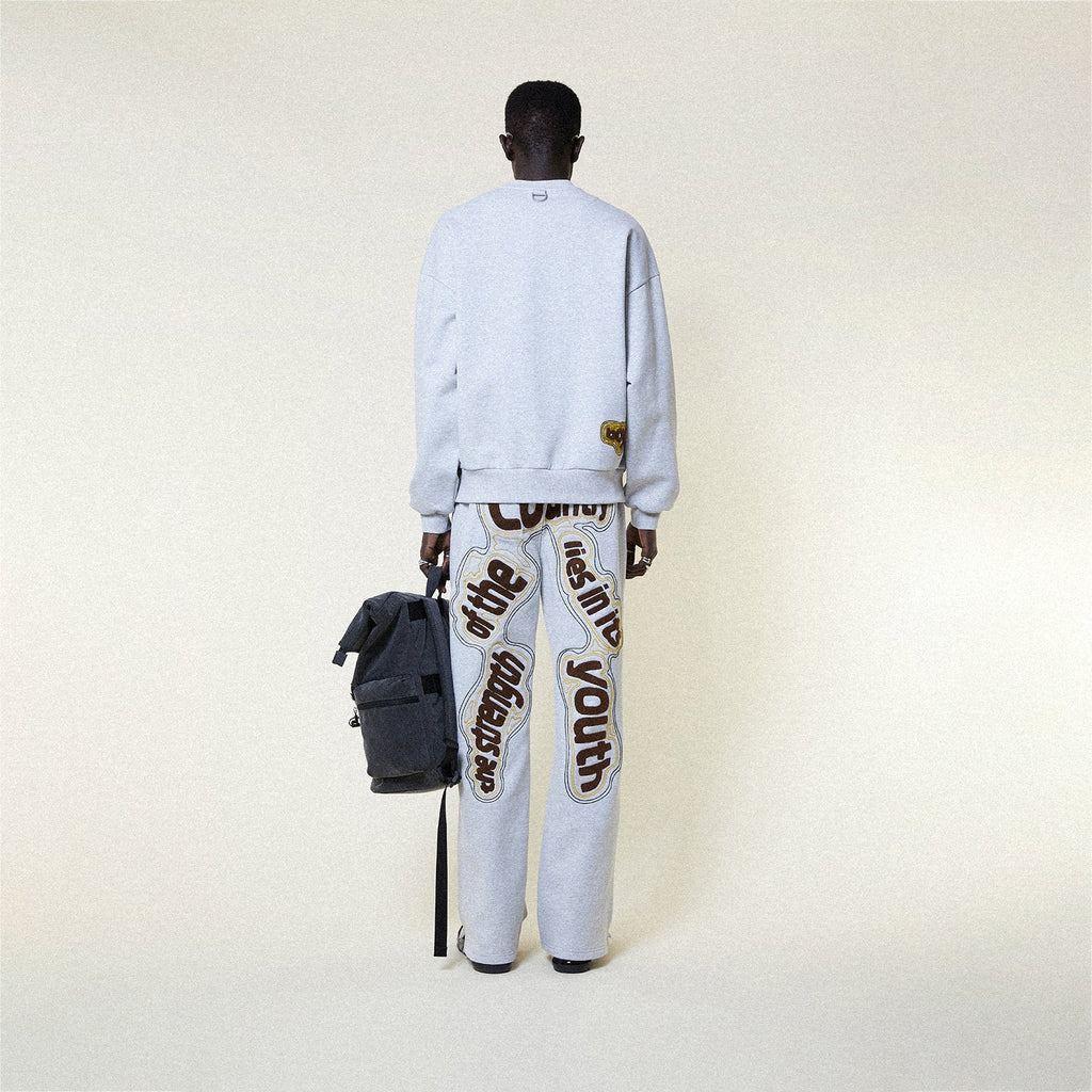 Male model wearing STRENGTH JOGGING PANT-JOGGERS-BOY London