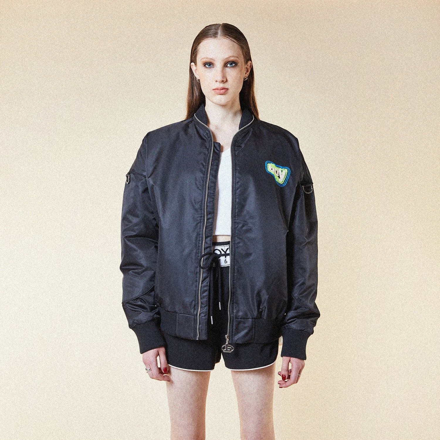STRENGTH MA1 BOMBER JACKET BLACK BOY London