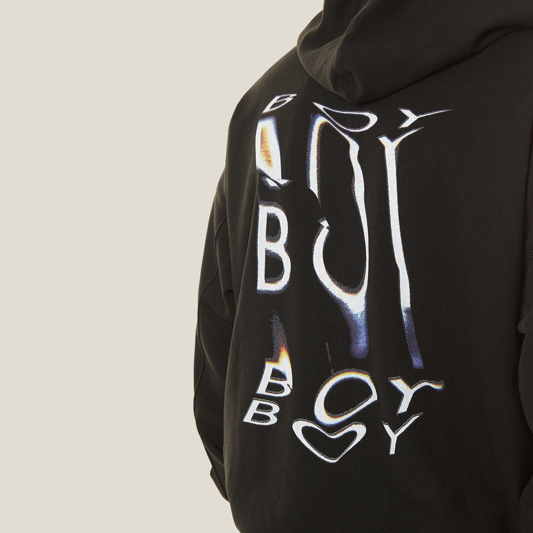 STRETCHED OUT HOODIE - BLACK