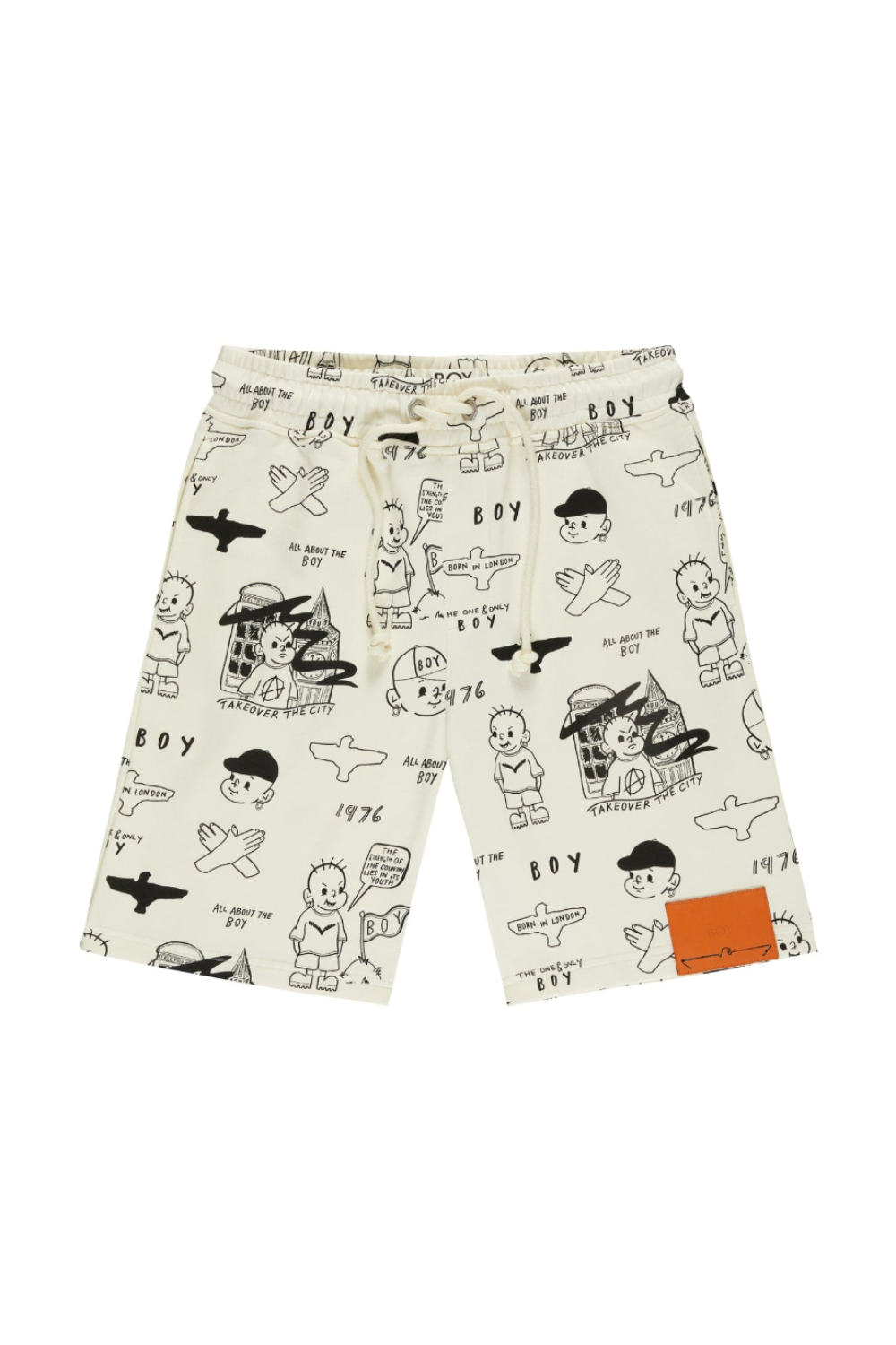 BOY London shorts on plain background