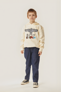 BOY QUADRUPLE KIDS HOODIE