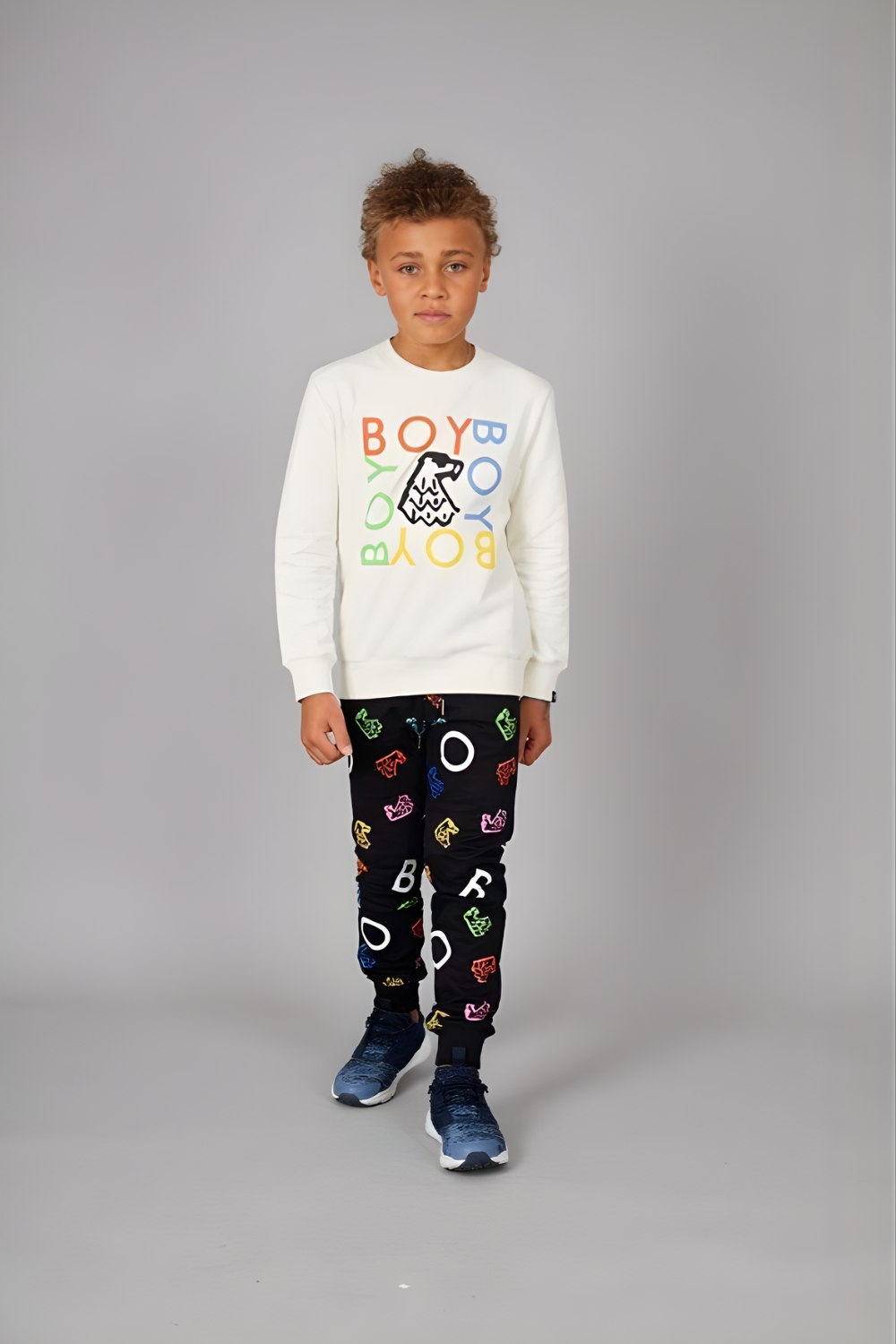 BOY QUADRUPLE KIDS SWEATSHIRT