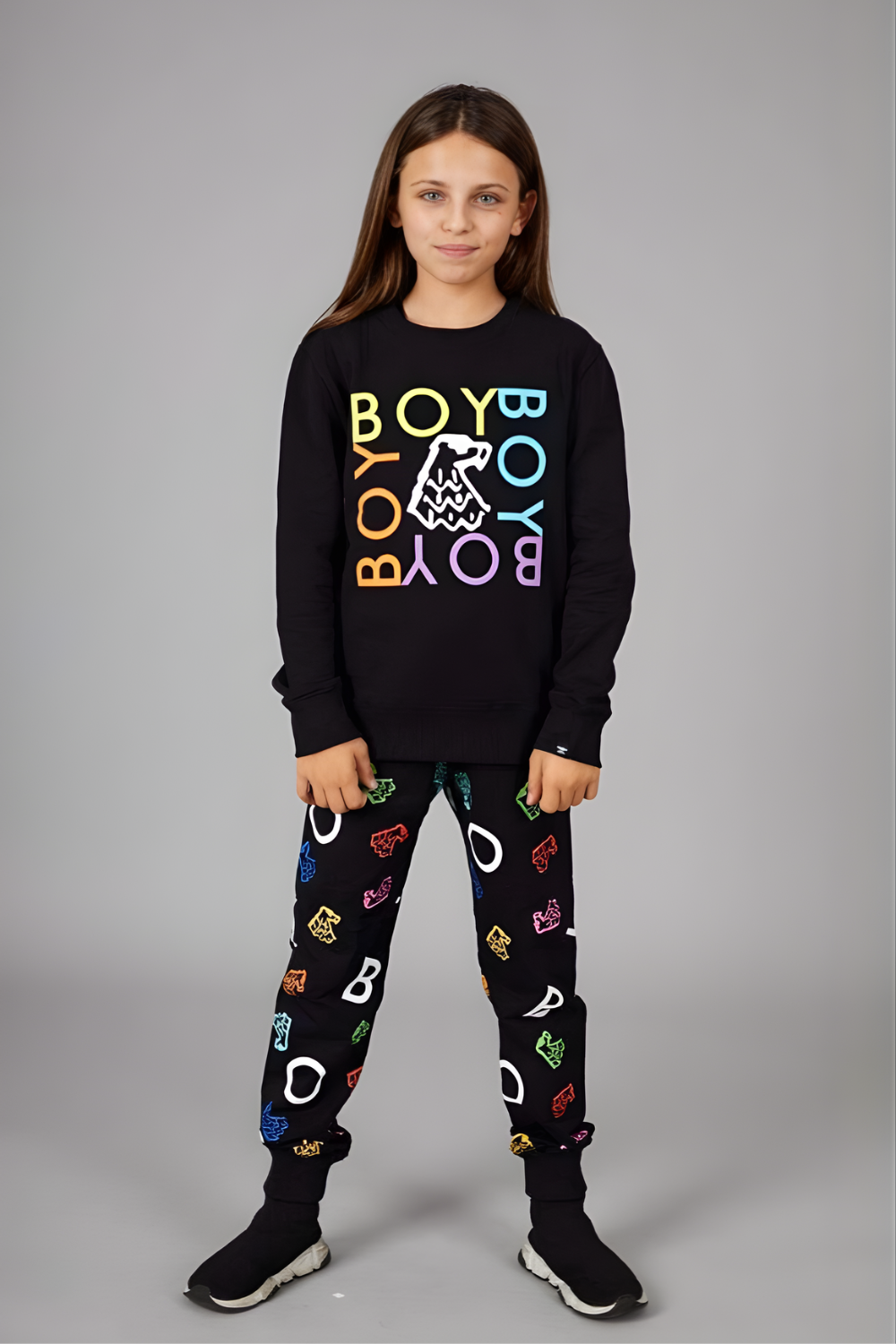 BOY QUADRUPLE KIDS SWEATSHIRT