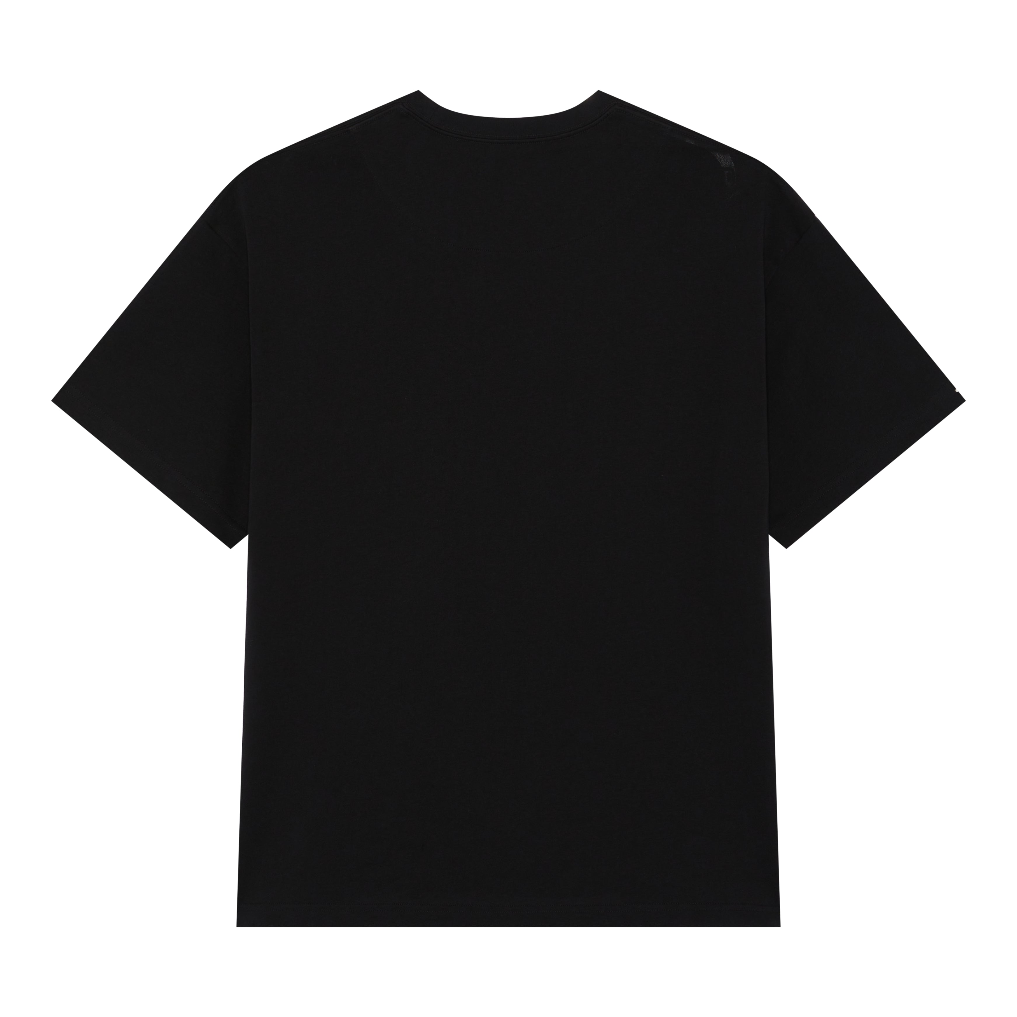 Black Boy London crew neck t-shirt with text  printed in white on the front.