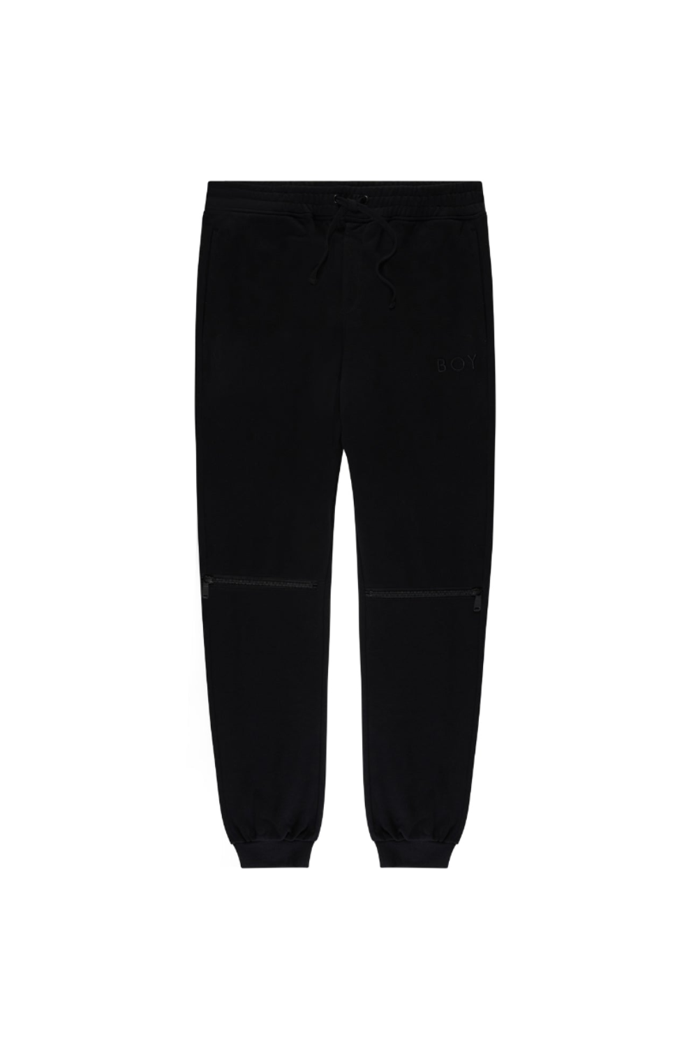 BOY London Black sweatpants on a white background