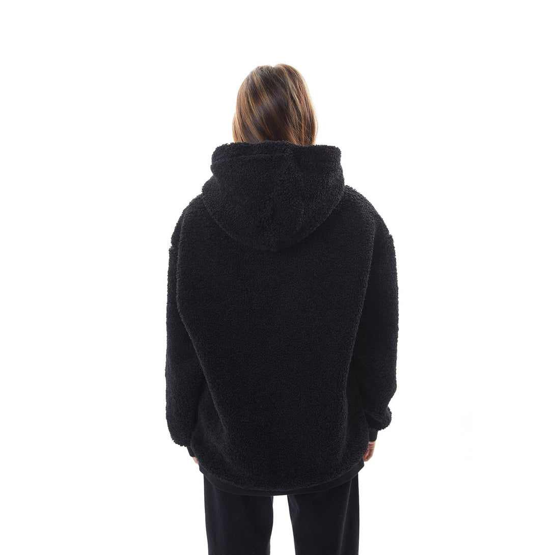 BOY London HOODIES BOY SAINT SHERPA HOOD - BLACK