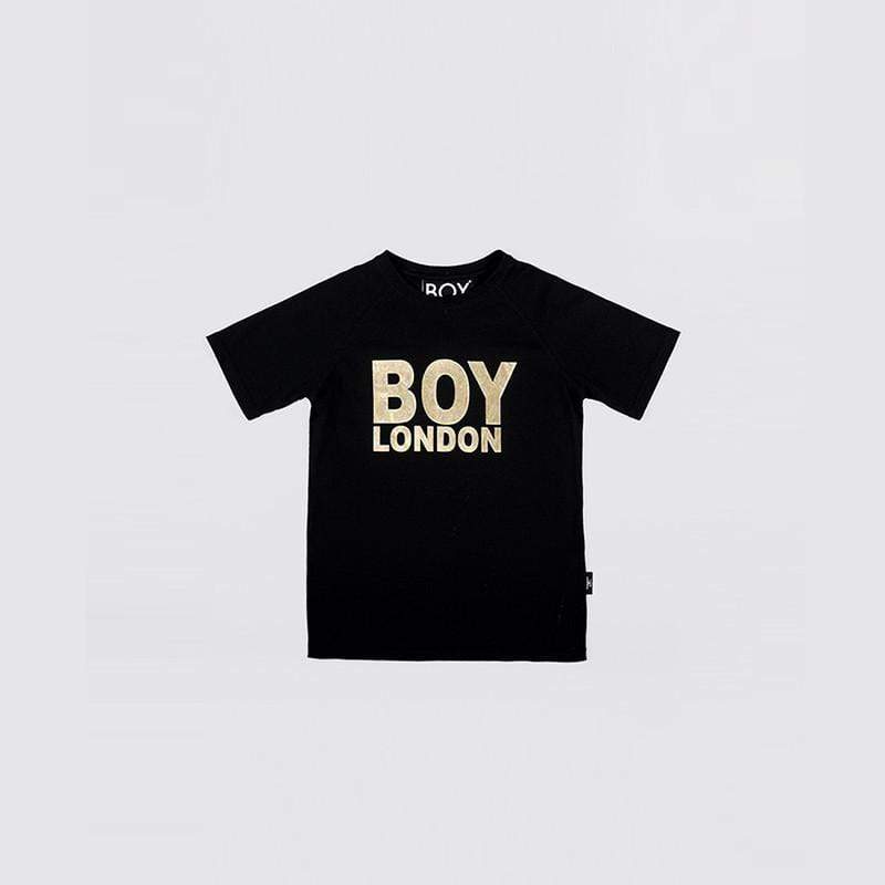 BOY LONDON KIDSWEAR BOY LONDON KIDS T-SHIRT BLACK/GOLD