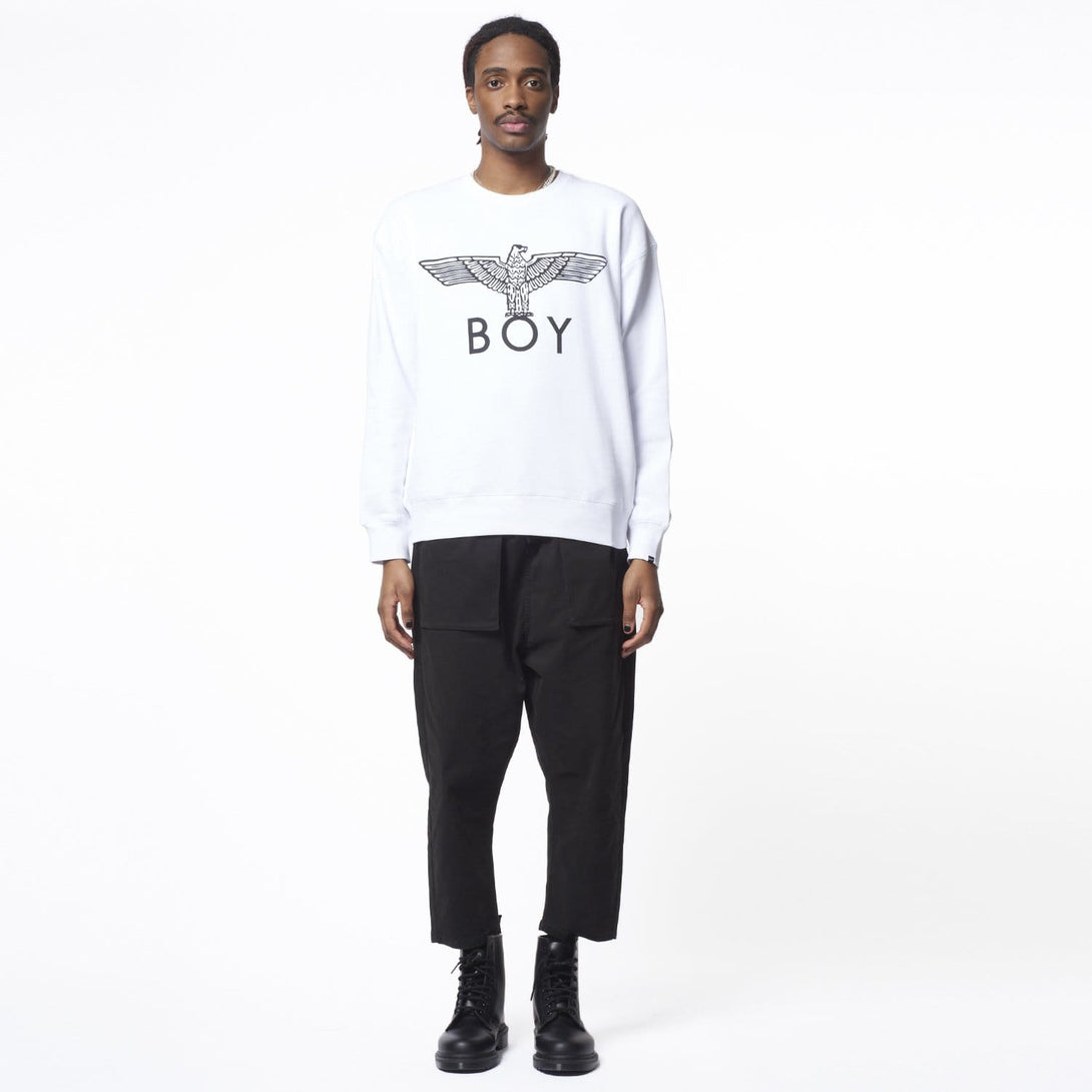 boy-london-shop SWEATSHIRTS BOY EAGLE SWEATSHIRT - WHITE