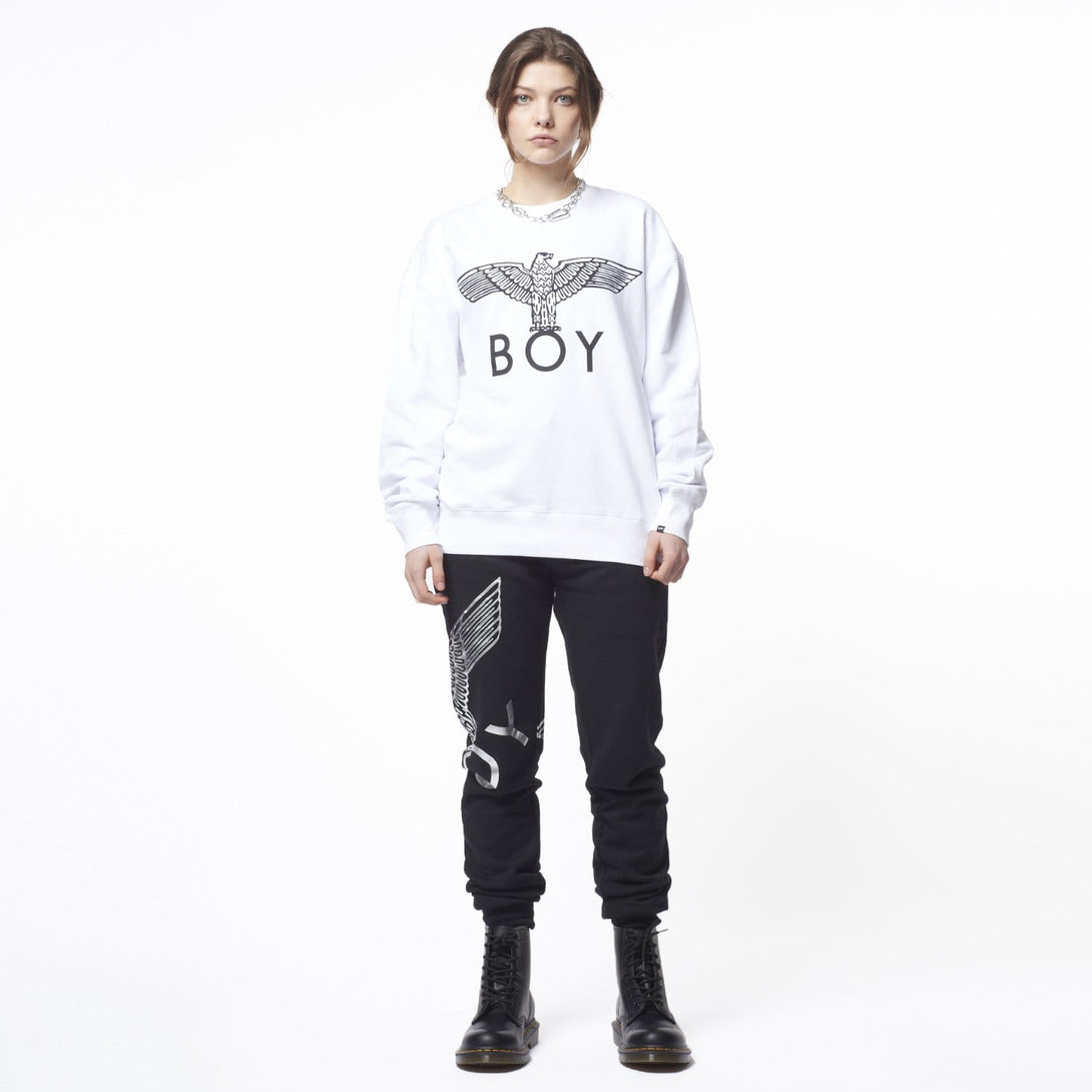 boy-london-shop SWEATSHIRTS BOY EAGLE SWEATSHIRT - WHITE