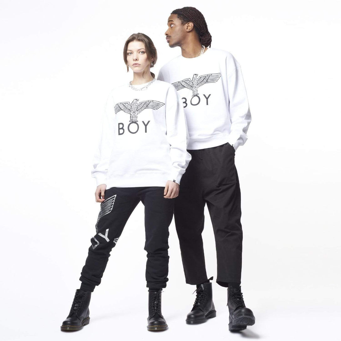 boy-london-shop SWEATSHIRTS BOY EAGLE SWEATSHIRT - WHITE