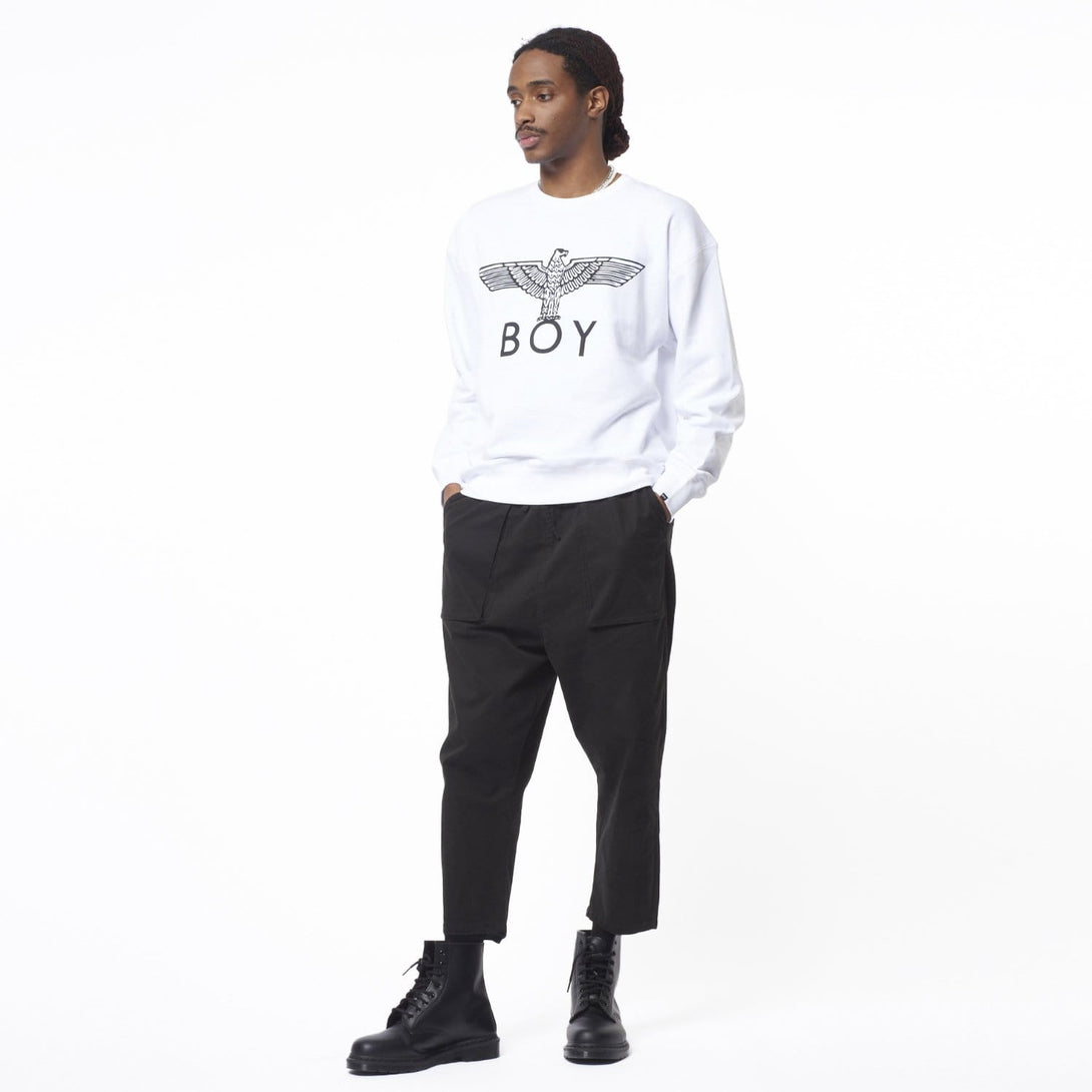 boy-london-shop SWEATSHIRTS BOY EAGLE SWEATSHIRT - WHITE