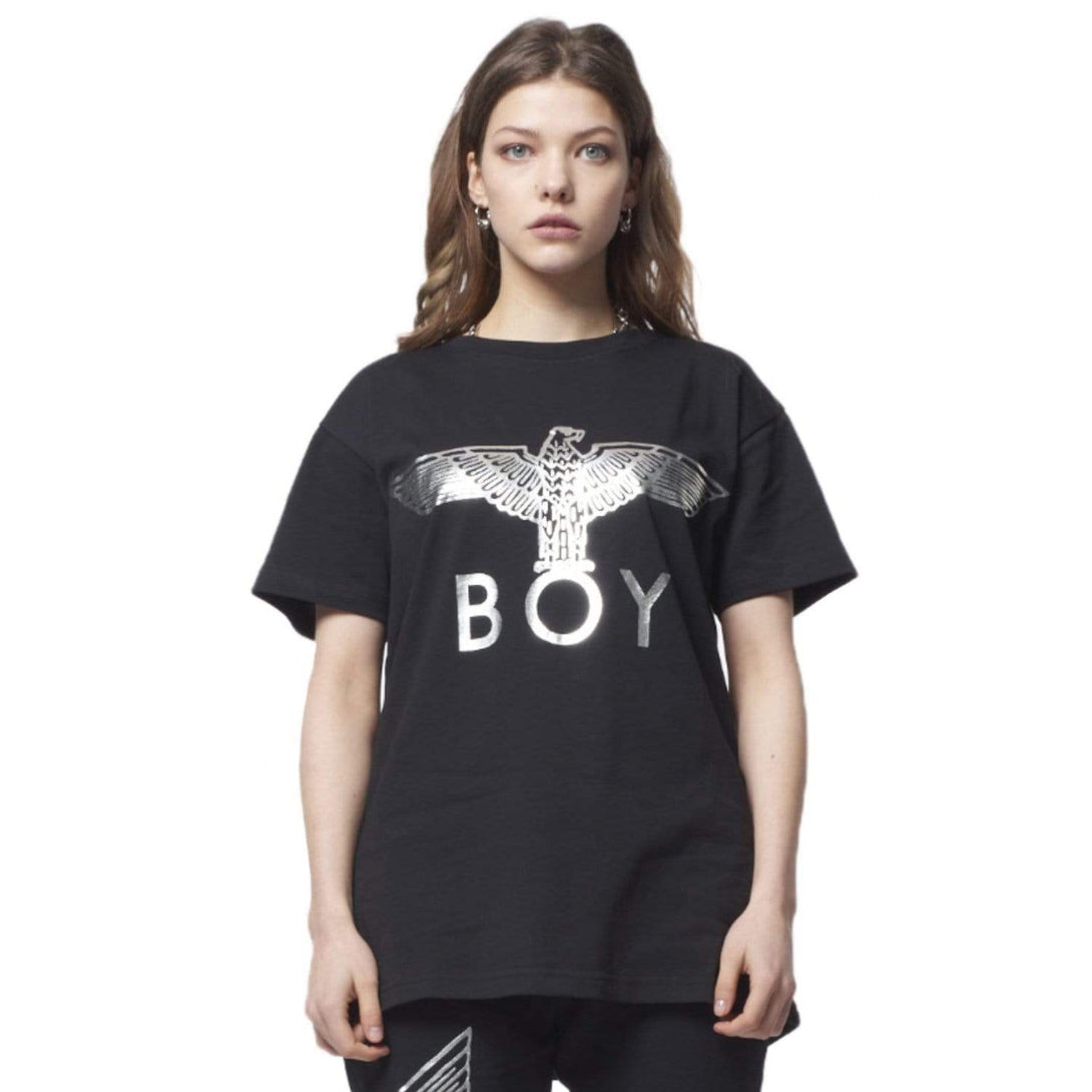 boy-london-shop T-SHIRTS BOY EAGLE T-SHIRT - BLACK/SILVER