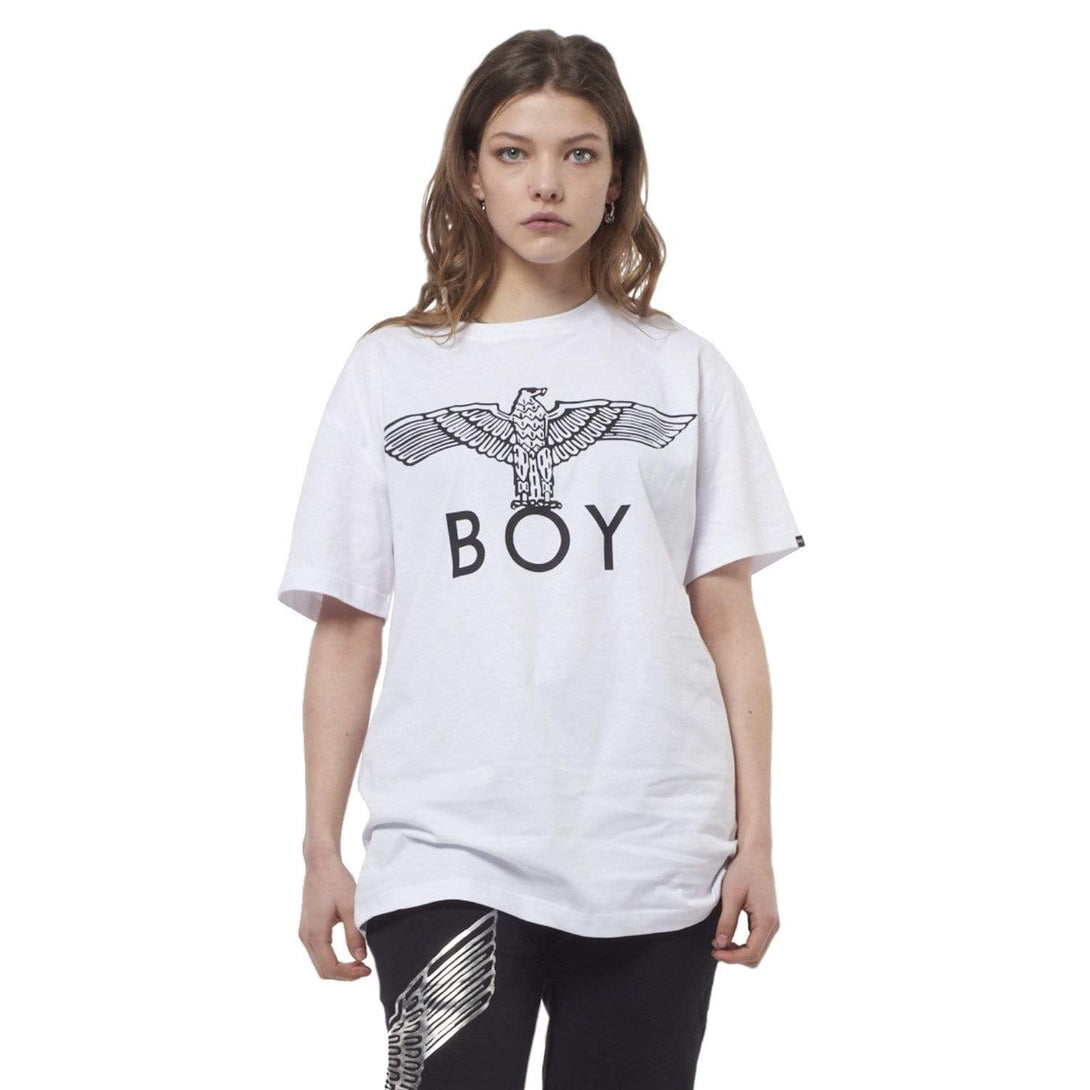 boy-london-shop T-SHIRTS BOY EAGLE T-SHIRT - WHITE /BLACK