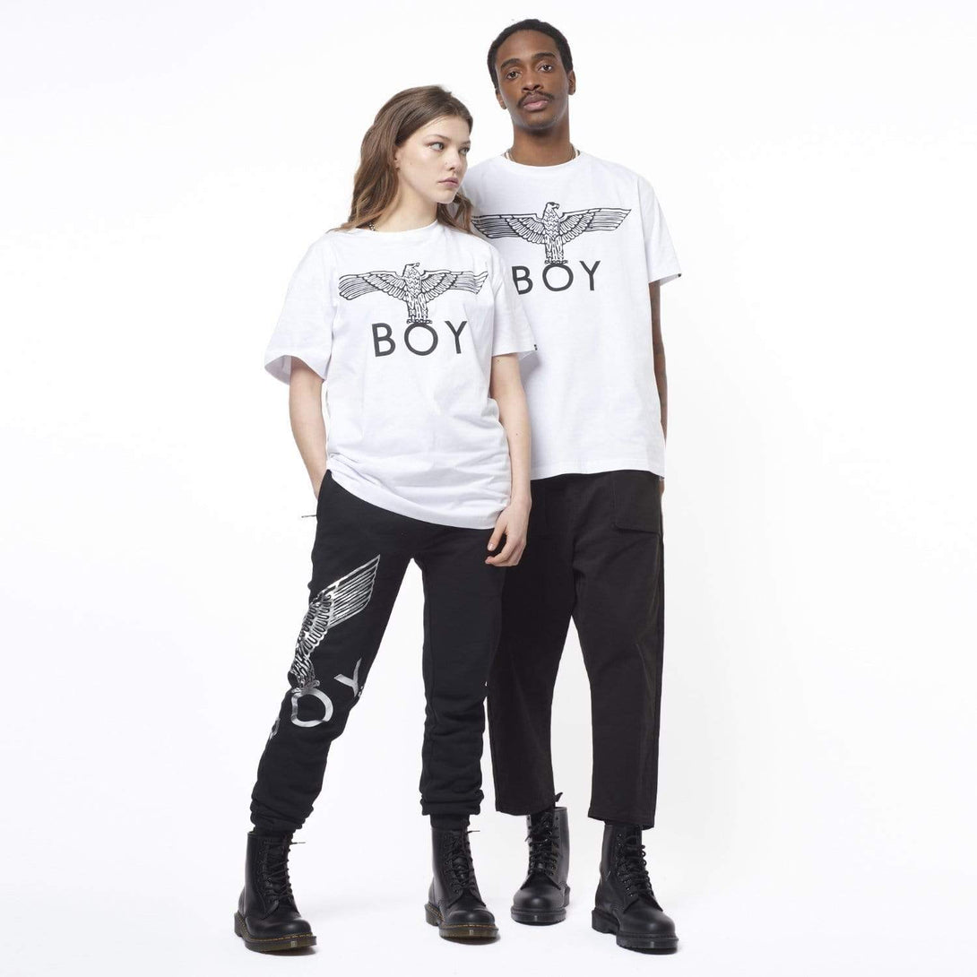 boy-london-shop T-SHIRTS BOY EAGLE T-SHIRT - WHITE /BLACK