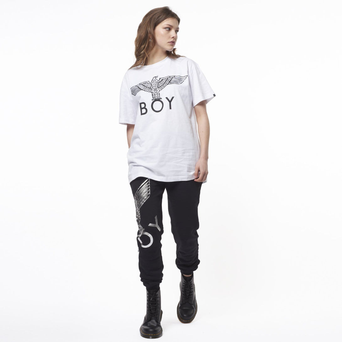 boy-london-shop T-SHIRTS BOY EAGLE T-SHIRT - WHITE /BLACK