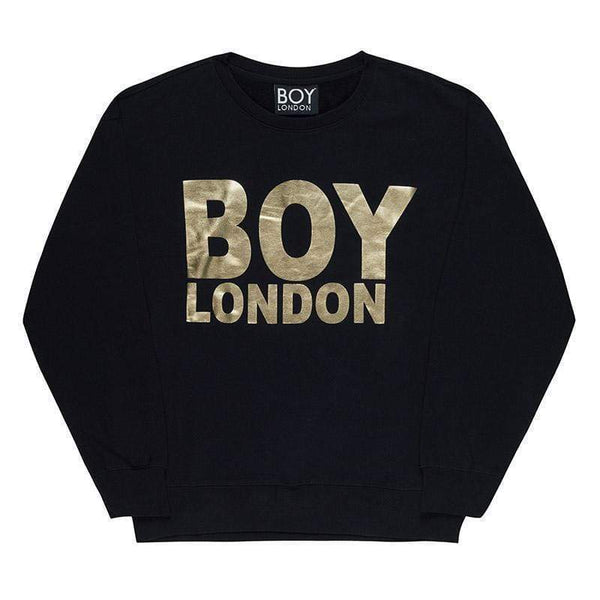 BOY LONDON SWEATSHIRT XS / BLACK/GOLD BOY LONDON SWEATSHIRT - BLACK