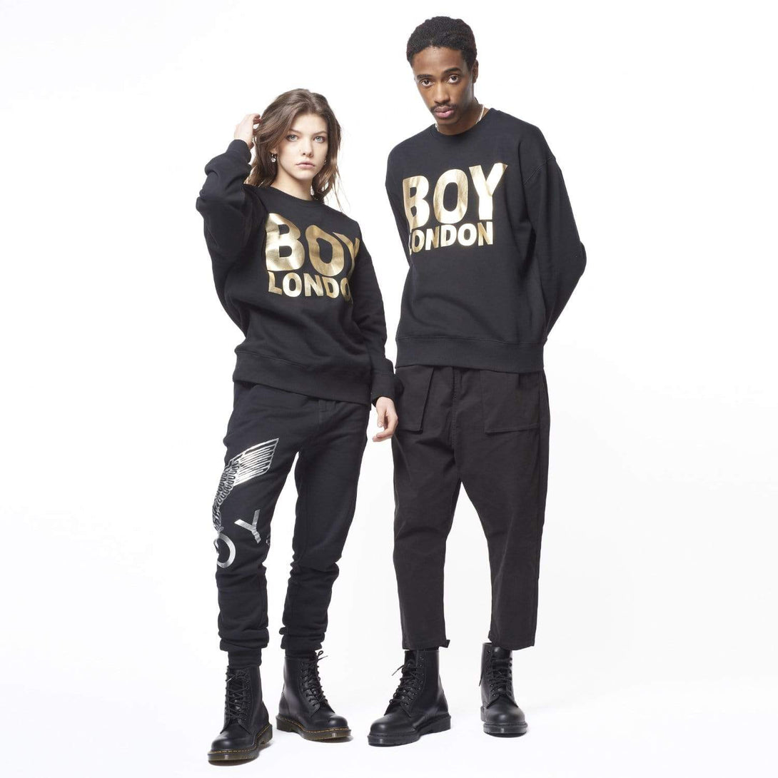 BOY LONDON SWEATSHIRT BOY LONDON SWEATSHIRT - BLACK/GOLD