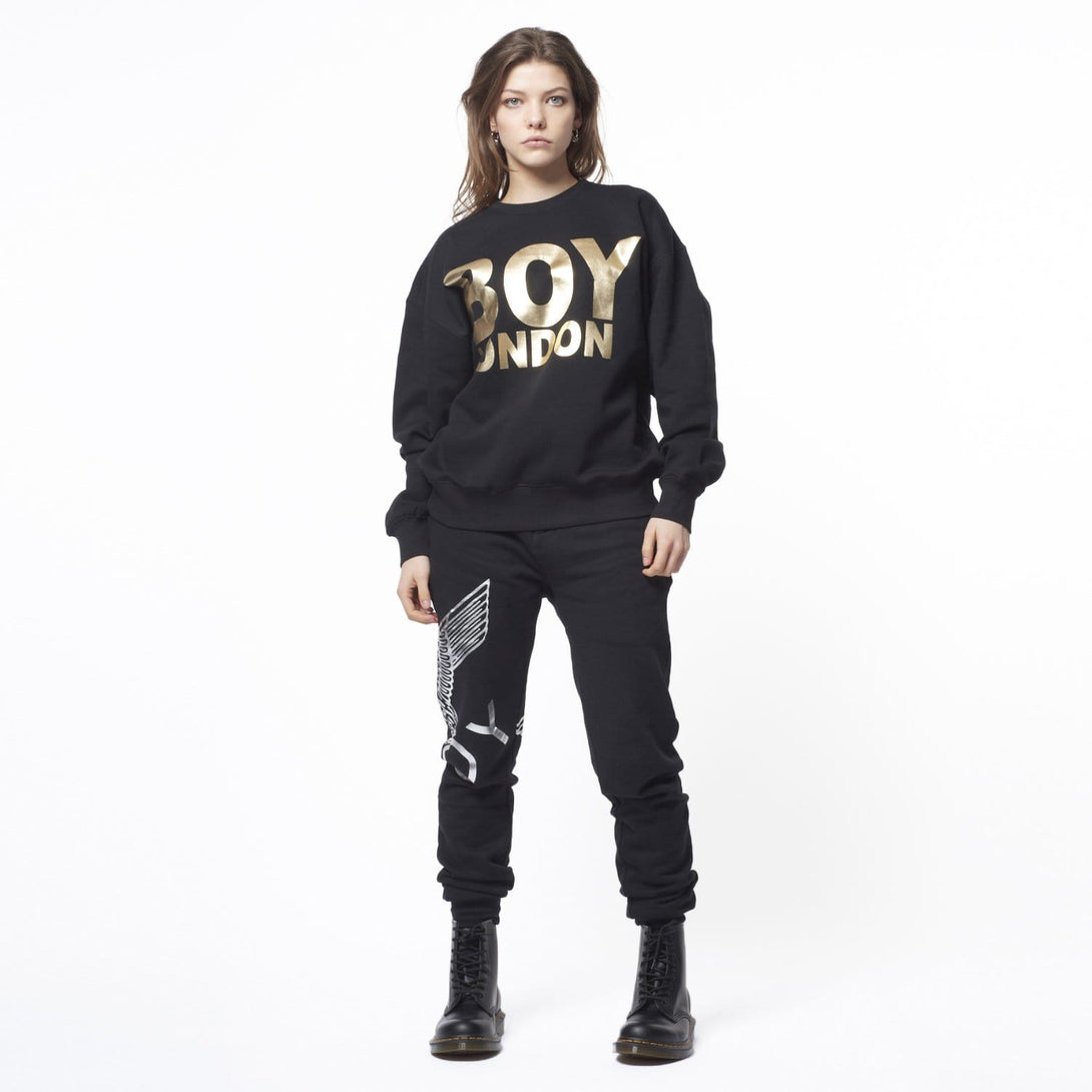 BOY LONDON SWEATSHIRT BOY LONDON SWEATSHIRT - BLACK/GOLD