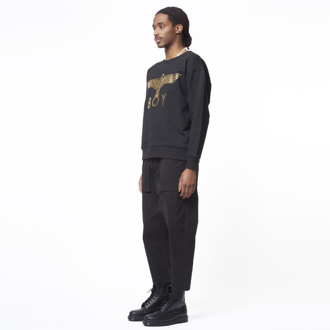 BOY LONDON SWEATSHIRTS BOY EAGLE SWEATSHIRT - BLACK/GOLD