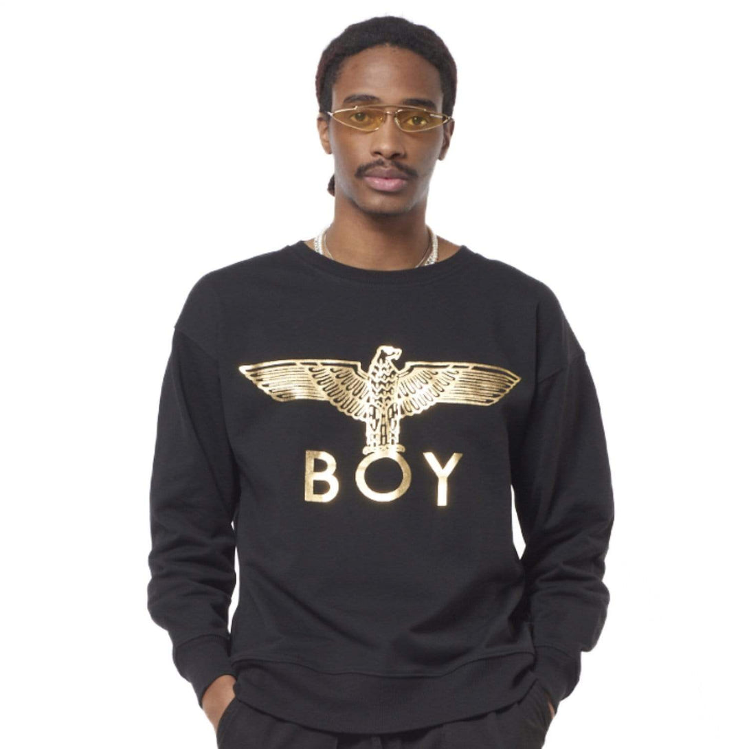 BOY LONDON SWEATSHIRTS BOY EAGLE SWEATSHIRT - BLACK/GOLD