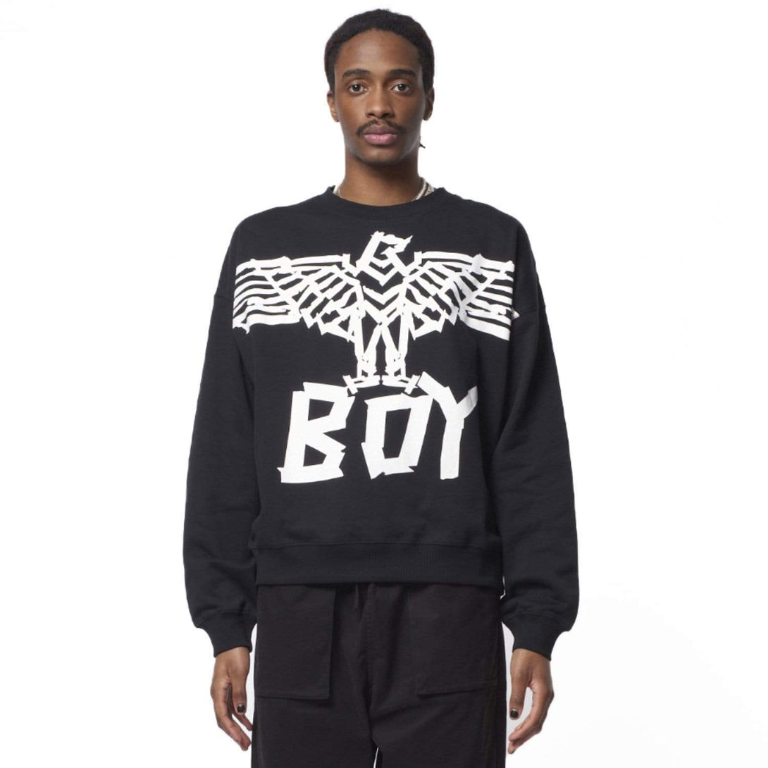 BOY LONDON SWEATSHIRTS BOY TAPE EAGLE  SWEATSHIRT - BLACK