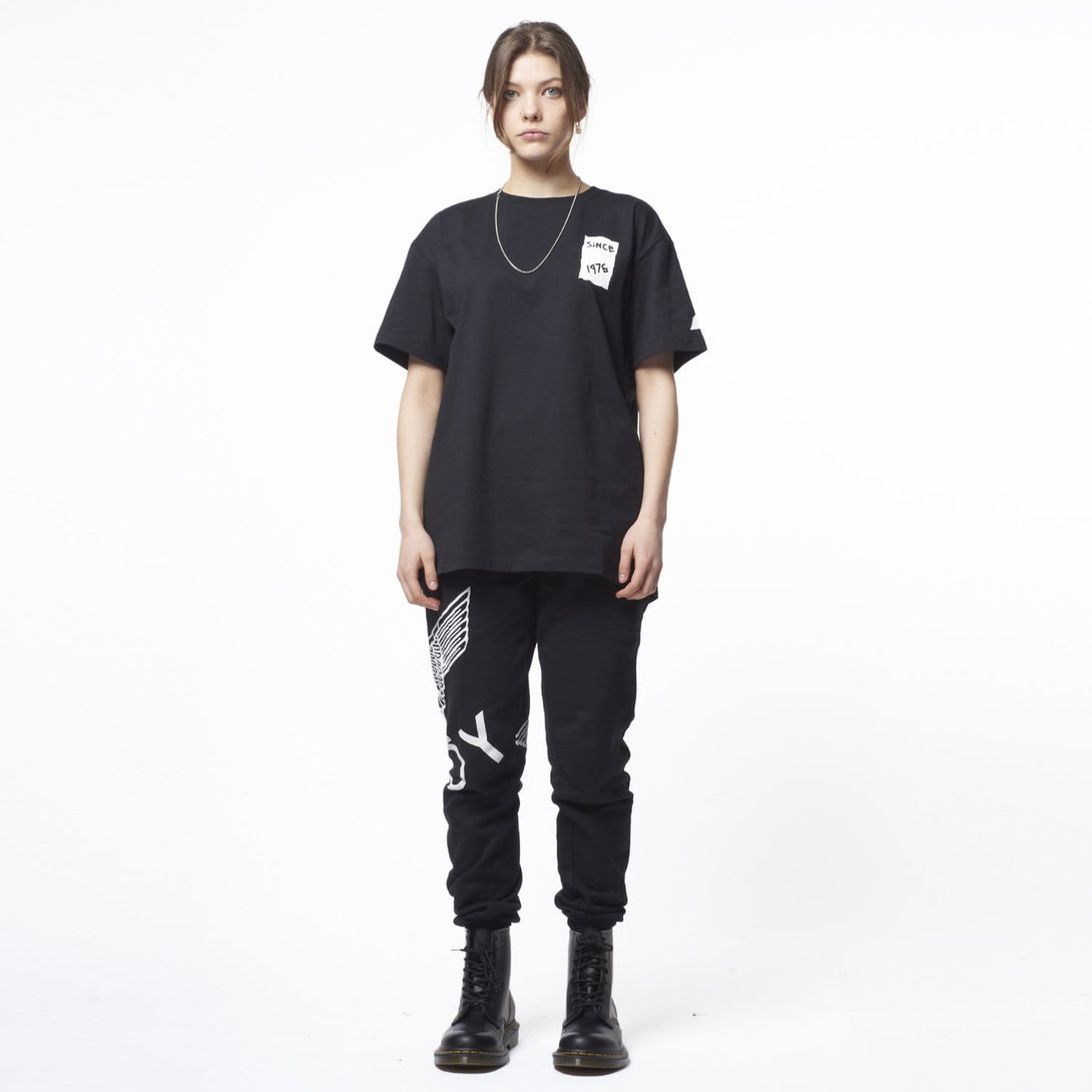 BOY LONDON T-SHIRTS BOY TAPE EAGLE BACKPRINT TEE - BLACK